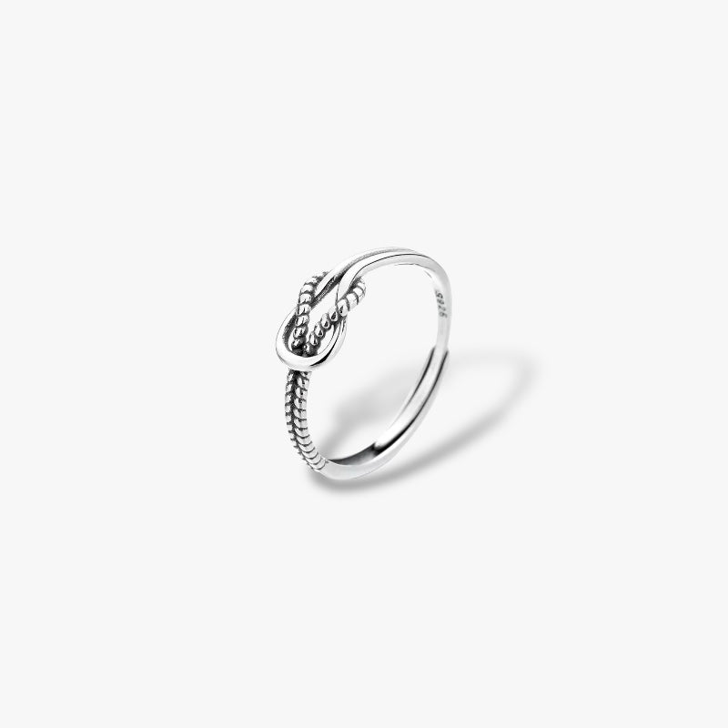 BRAIDED KNOT DESIGN RING-SILVER925-リング Braided Knot Ring – Verduri
