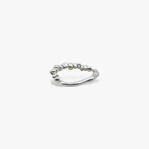 Beaded Pearl Stretch Ring