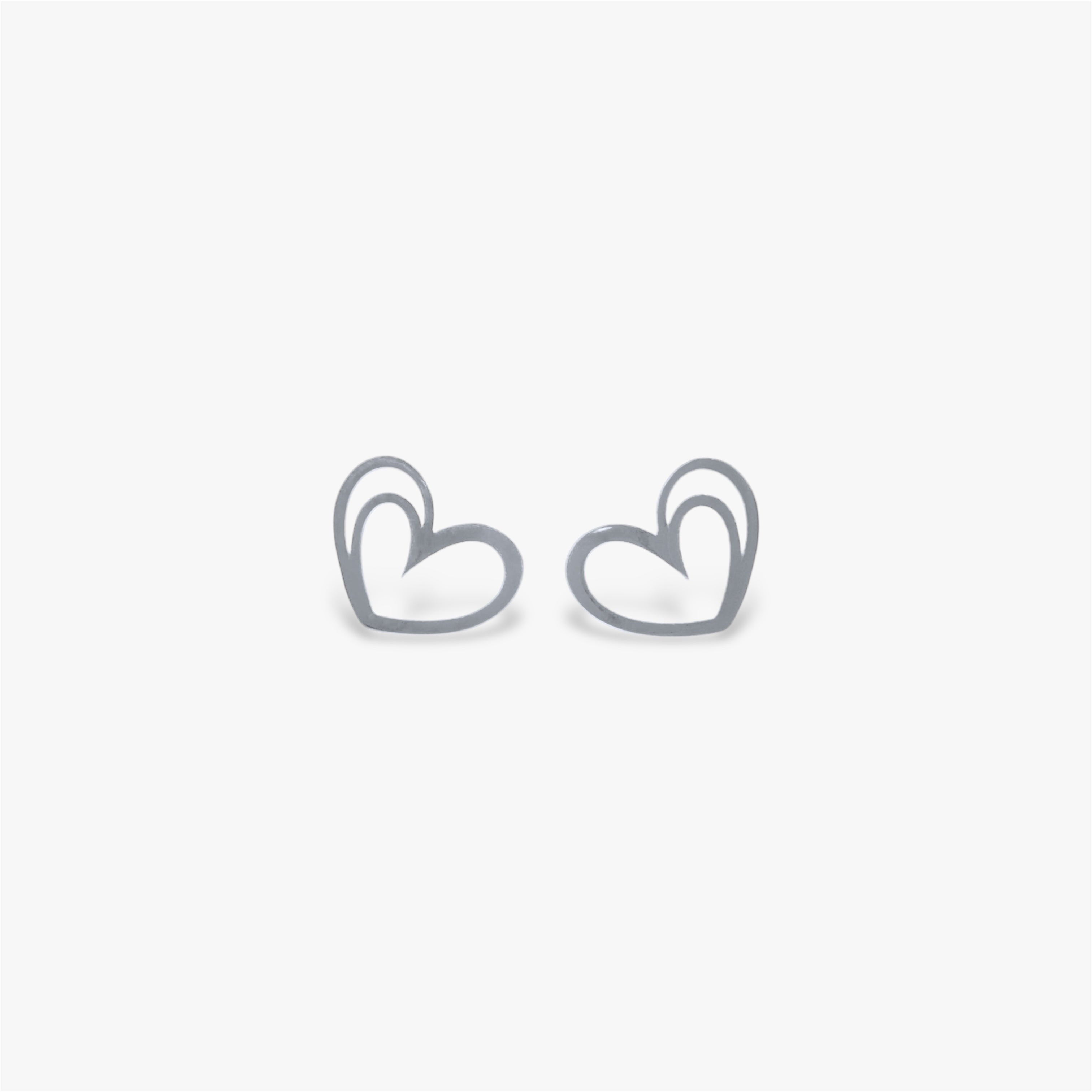 Heart Stud Earrings