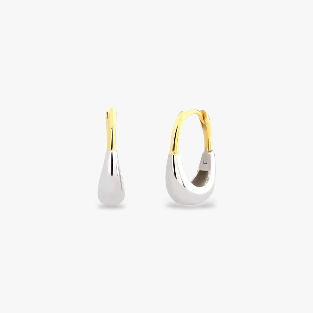 Verduri Mixed Metal Hoop Earrings