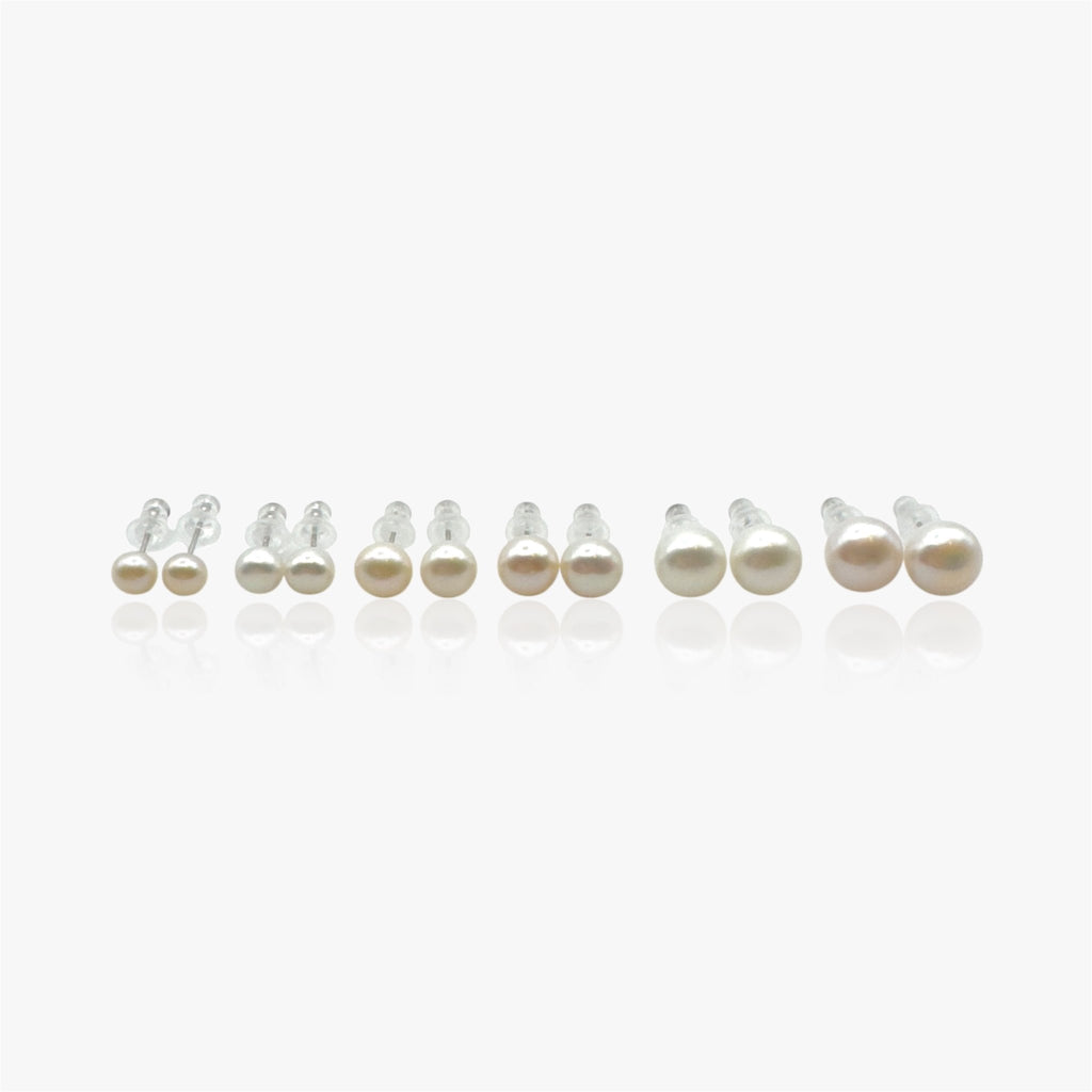 Eterna Classic Pearl Stud Earrings - Verduri