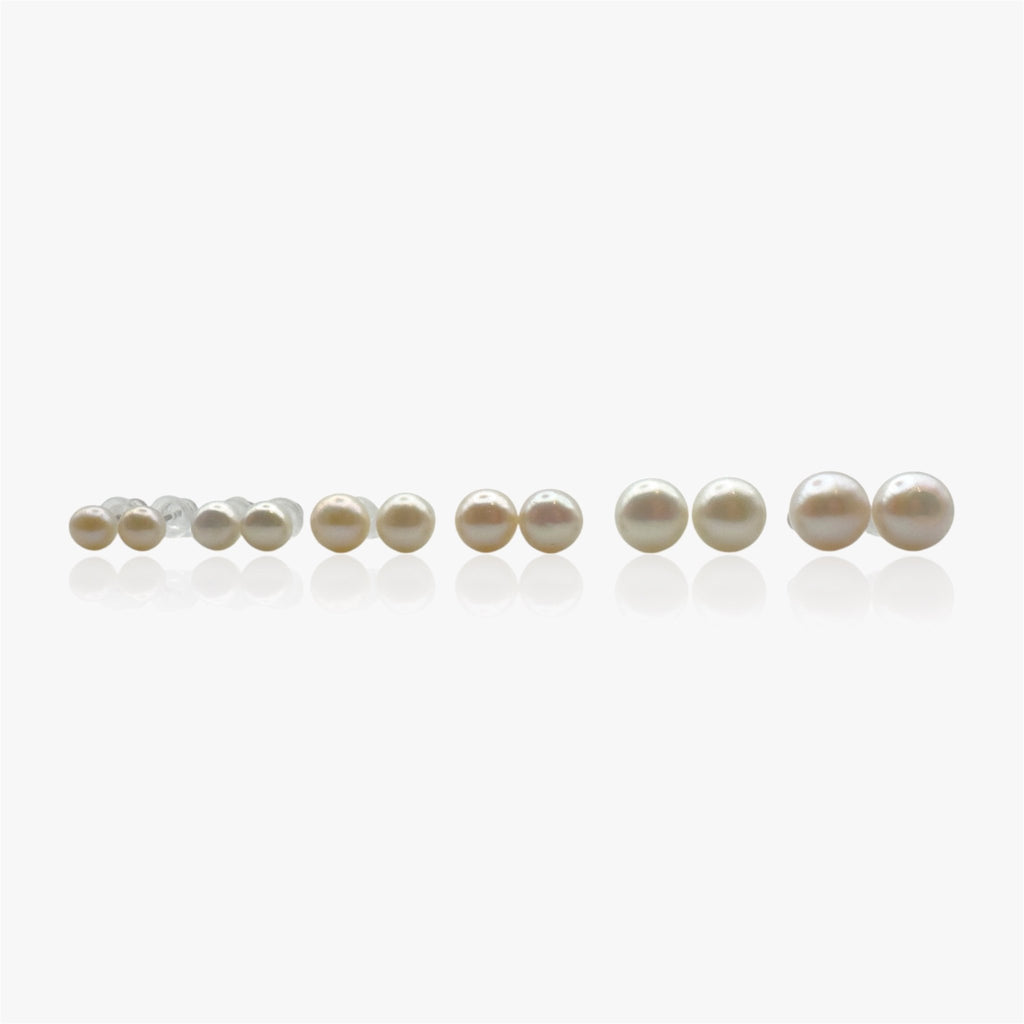 Eterna Classic Pearl Stud Earrings - Verduri